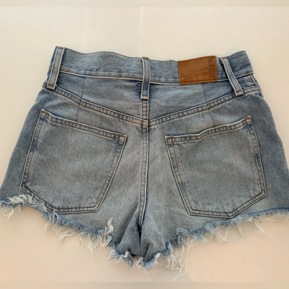 Jcrew Light Blue Distressed Denim Shorts